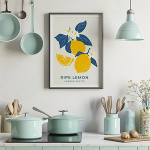 Ripe Lemon Garden Plakat - 21 x 29.7 cm - Nellastore