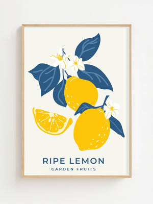 Ripe Lemon Garden Plakat - 21 x 29.7 cm - Nellastore