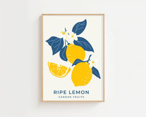 Ripe Lemon Garden Plakat - 21 x 29.7 cm - Nellastore
