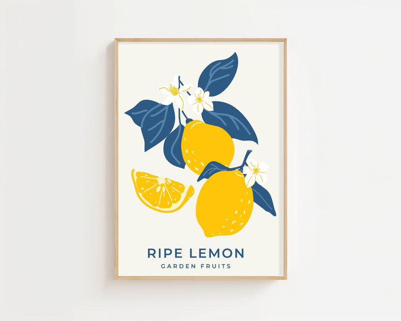 Ripe Lemon Garden Plakat - 21 x 29.7 cm - Nellastore
