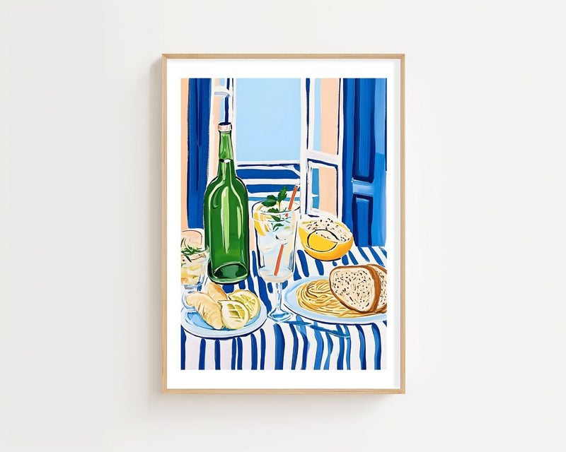 Riviera Table Plakat - 21 x 29.7 cm (A4) - Nellastore