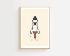 Rocket Plakat - 21 x 29.7 cm (A4) - Nellastore