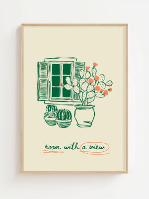 Room With A View Plakat - 21 x 29.7 cm - Nellastore