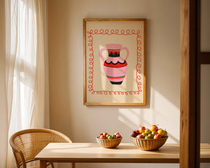 Rosé Amphora Plakat - 21 x 29.7 cm - Nellastore