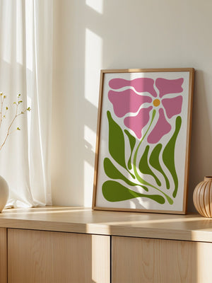 Rose Meadow Abstract Matisse Plakat - 21 x 29.7 cm - Nellastore