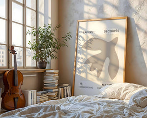 Rounded Leaf Cutout Plakat - 21 x 29.7 cm (A4) - Nellastore