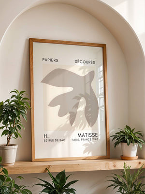 Rounded Leaf Cutout Plakat - 21 x 29.7 cm (A4) - Nellastore