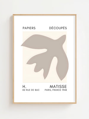 Rounded Leaf Cutout Plakat - 21 x 29.7 cm (A4) - Nellastore