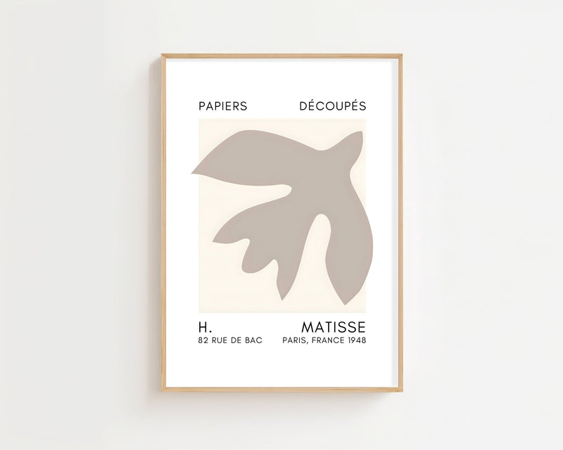 Rounded Leaf Cutout Plakat - 21 x 29.7 cm (A4) - Nellastore