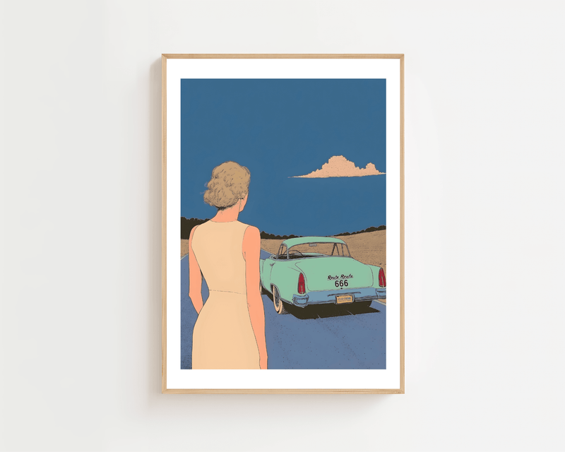 Route 666 Plakat - 21 x 29.7 cm (A4) - Nellastore