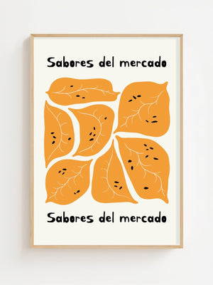 Sabores del Mercado Plakat - 21 x 29.7 cm - Nellastore