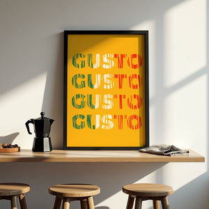 Saffron Custom Typography Plakat - 21 x 29.7 cm - Nellastore