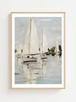 Sailing Regatta Plakat - 21 x 29.7 cm (A4) - Nellastore