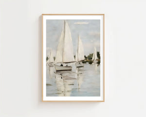 Sailing Regatta Plakat - 21 x 29.7 cm (A4) - Nellastore