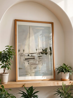 Sailing Regatta Plakat - 21 x 29.7 cm (A4) - Nellastore