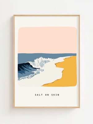 Salt On Skin Shoreline Plakat - 21 x 29.7 cm (A4) - Nellastore