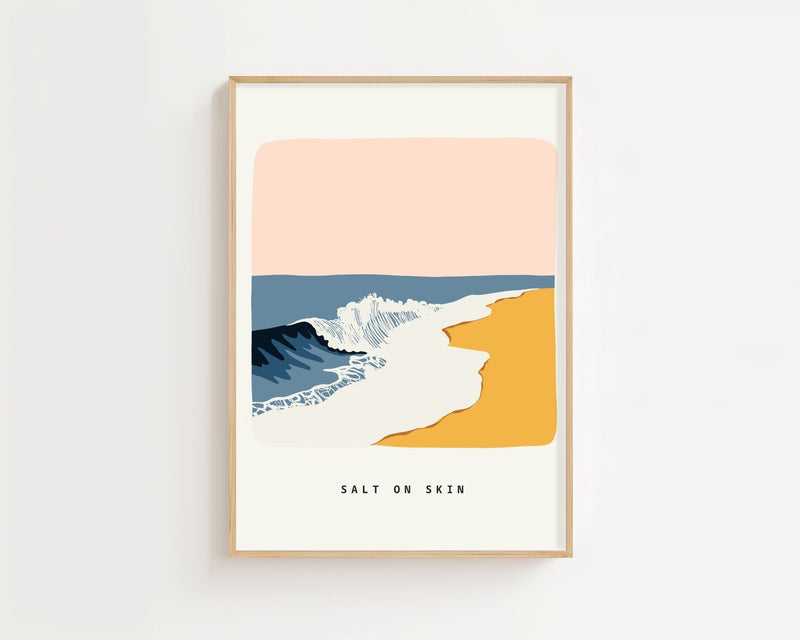 Salt On Skin Shoreline Plakat - 21 x 29.7 cm (A4) - Nellastore