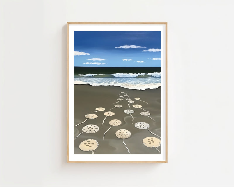 Sand Dollars On Shore Plakat - 21 x 29.7 cm (A4) - Nellastore