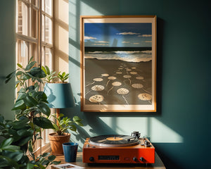 Sand Dollars On Shore Plakat - 21 x 29.7 cm (A4) - Nellastore