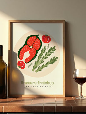 Saveurs du Saumon Plakat - 21 x 29.7 cm - Nellastore