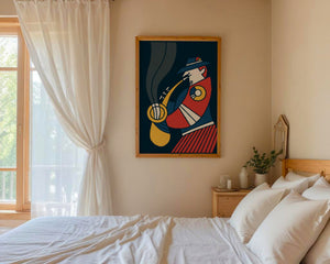 Sax & Smoke Lounge Plakat - 21 x 29.7 cm - Nellastore