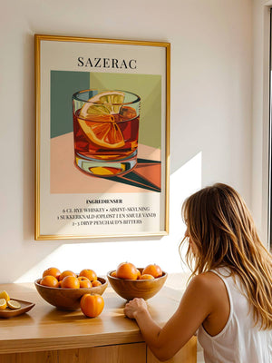 Sazerac Plakat - 21 x 29.7 cm (A4) - Nellastore