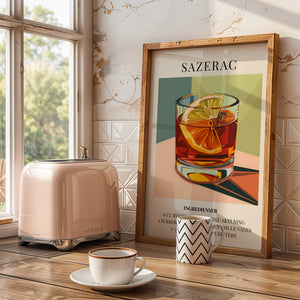 Sazerac Plakat - 21 x 29.7 cm (A4) - Nellastore