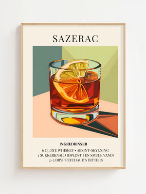 Sazerac Plakat - 21 x 29.7 cm (A4) - Nellastore