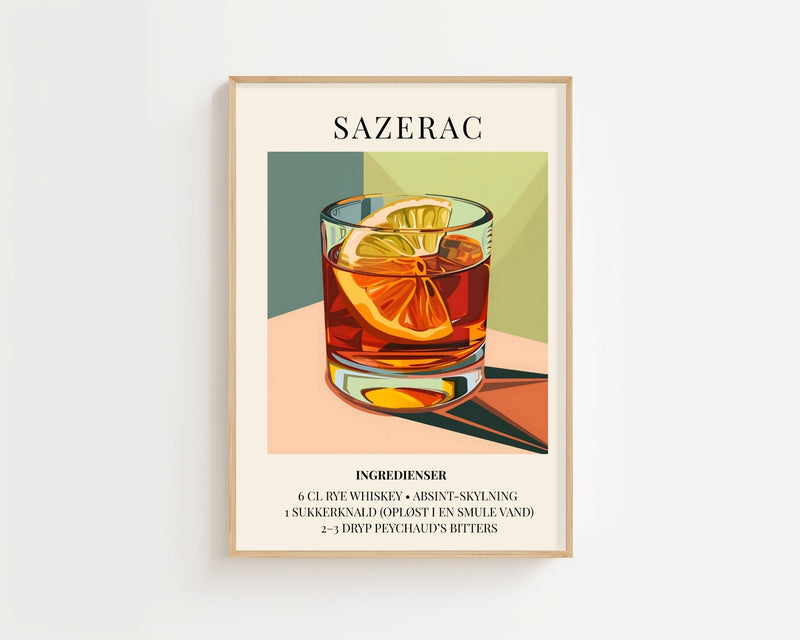 Sazerac Plakat - 21 x 29.7 cm (A4) - Nellastore