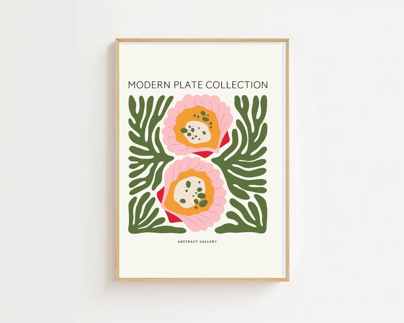 Scallop Plate Collection Plakat - 21 x 29.7 cm - Nellastore