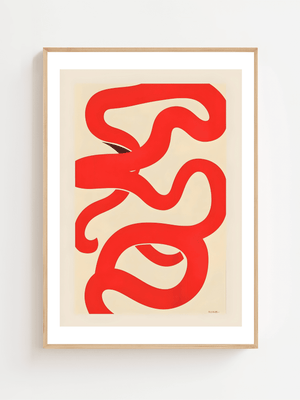 Scarlet Serpentine Plakat - 21 x 29.7 cm (A4) - Nellastore