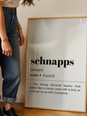 Schnapps Plakat - 21 x 29.7 cm (A4) - Nellastore