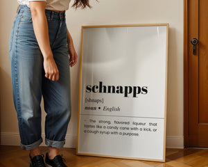 Schnapps Plakat - 21 x 29.7 cm (A4) - Nellastore