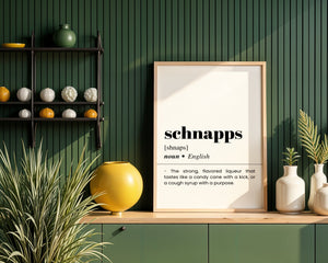Schnapps Plakat - 21 x 29.7 cm (A4) - Nellastore