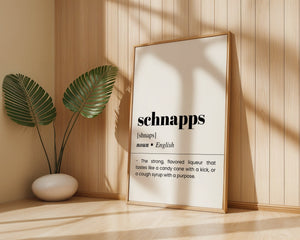 Schnapps Plakat - 21 x 29.7 cm (A4) - Nellastore
