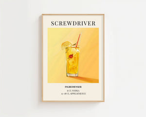 Screwdriver Plakat - 21 x 29.7 cm (A4) - Nellastore