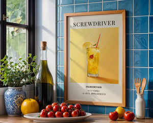 Screwdriver Plakat - 21 x 29.7 cm (A4) - Nellastore