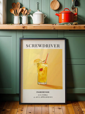 Screwdriver Plakat - 21 x 29.7 cm (A4) - Nellastore