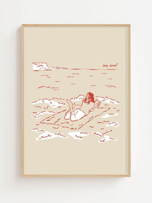 Sea Soul Plakat - 21 x 29.7 cm - Nellastore