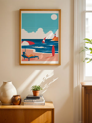 Seaside Leisure Plakat - 21 x 29.7 cm (A4) - Nellastore