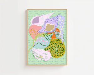 Seaside Shell Collection Plakat - 21 x 29.7 cm - Nellastore