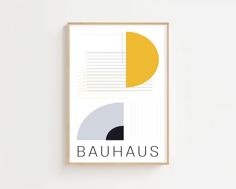 Semicircle Geometry Plakat - 21 x 29.7 cm - Nellastore