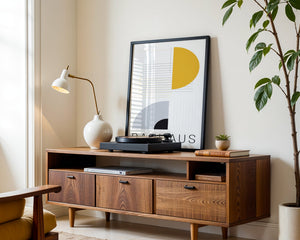 Semicircle Geometry Plakat - 21 x 29.7 cm - Nellastore