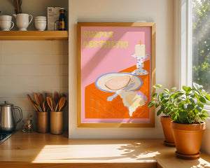 Simple Aesthetic Breakfast Plakat - 21 x 29.7 cm - Nellastore