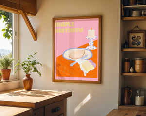 Simple Aesthetic Breakfast Plakat - 21 x 29.7 cm - Nellastore