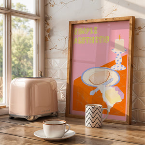 Simple Aesthetic Breakfast Plakat - 21 x 29.7 cm - Nellastore