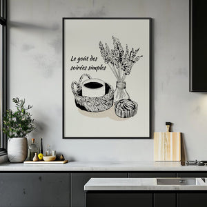 Simple Evening Plakat - 21 x 29.7 cm - Nellastore
