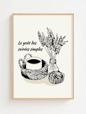 Simple Evening Plakat - 21 x 29.7 cm - Nellastore