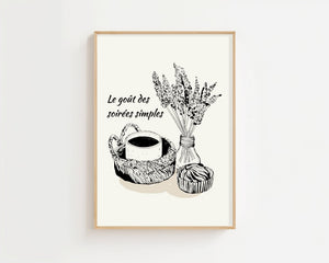 Simple Evening Plakat - 21 x 29.7 cm - Nellastore