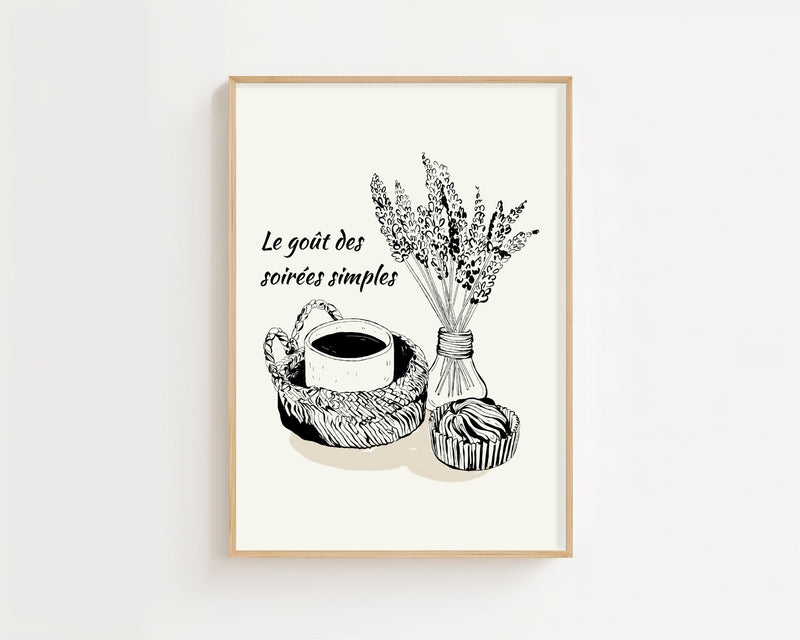 Simple Evening Plakat - 21 x 29.7 cm - Nellastore